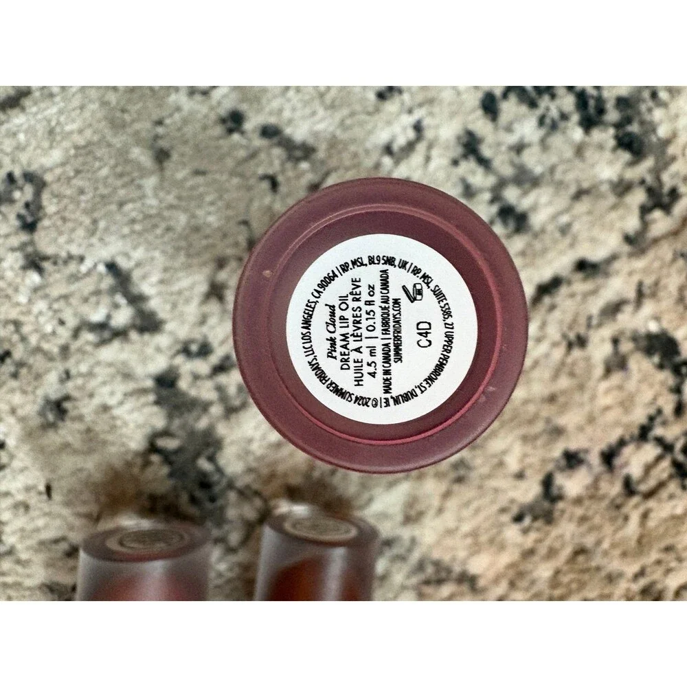 Summer Fridays Lip Oil Bundle (3) New No Box, Pink Cloud, Rosewood Nights, Mauve
